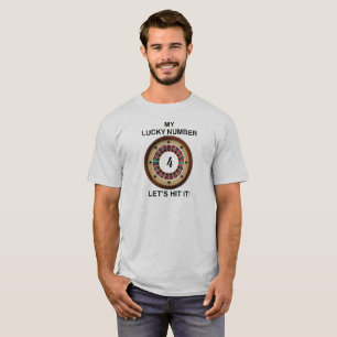 CUSTOM Roulette Lucky Number Here T-Shirt