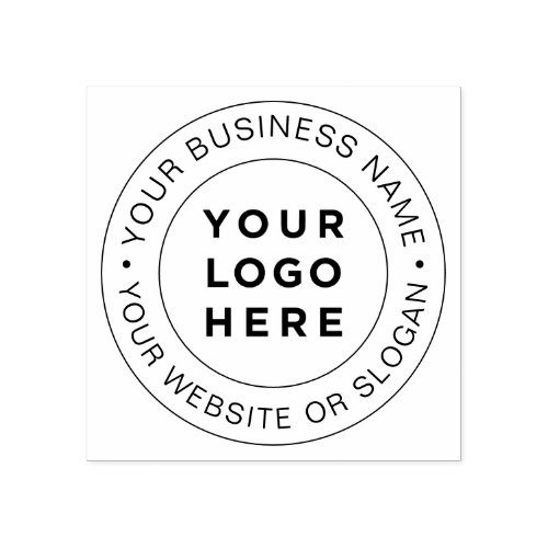 Custom Round Business Logo Promotional Rubber Stamp