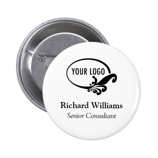 Custom Round Button Pin With Name Logo Zazzle Custom Round Button Pin With Name Logo Zazzle