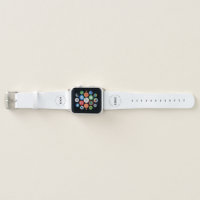 Custom Round Circle Business Logo Minimalist Plain Apple Watch Band |
