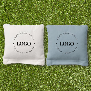 Custom Round Circle Business Logo Minimalist Plain Cornhole Bags