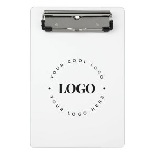 Custom Round Circle Business Logo Minimalist Plain Mini Clipboard