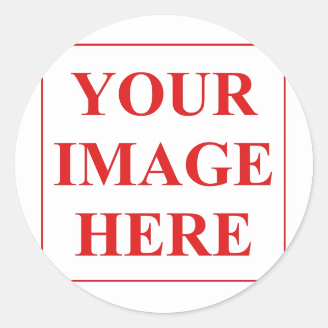 Custom Round Circle Sticker to Personalize (Front)