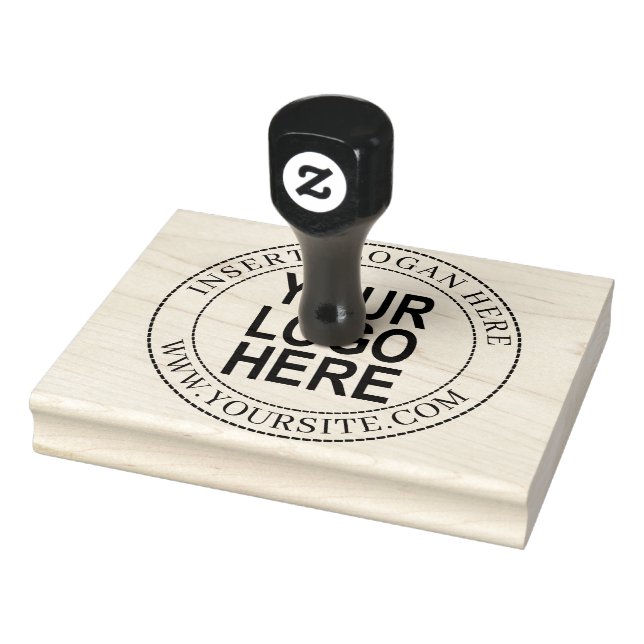 Custom Round Company Logo Rubber Stamp (Stamp)