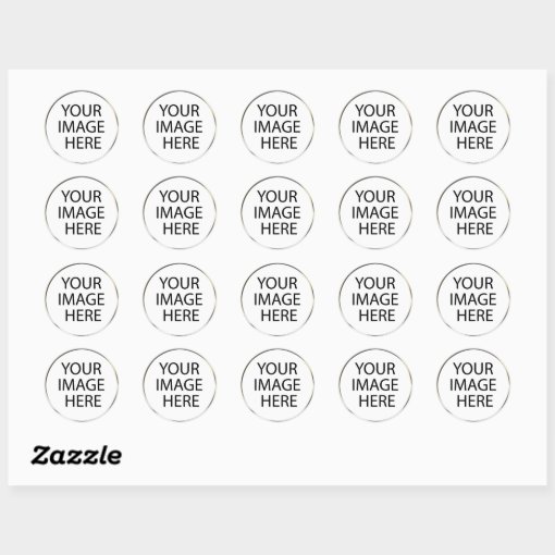 Custom Round Envelope Seals / Stickers Zazzle
