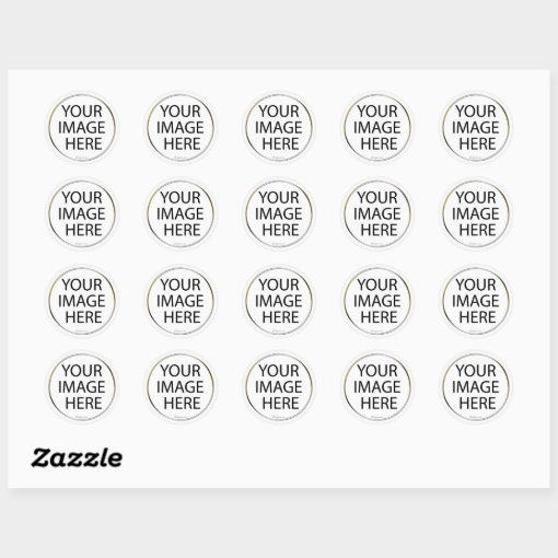 Custom Round Envelope Seals / Stickers Zazzle
