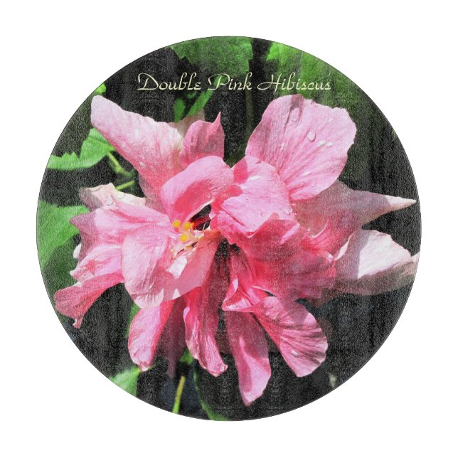 Custom Round Glass Cutting Board/Trivet  12" Cutting Board (Front)