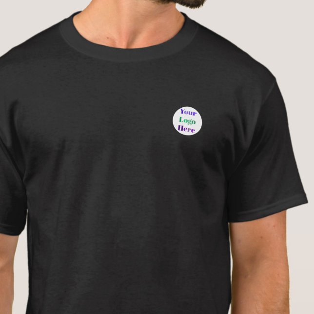 Custom Round Logo Corporate Employee or Client T-Shirt (Creator Uploaded)