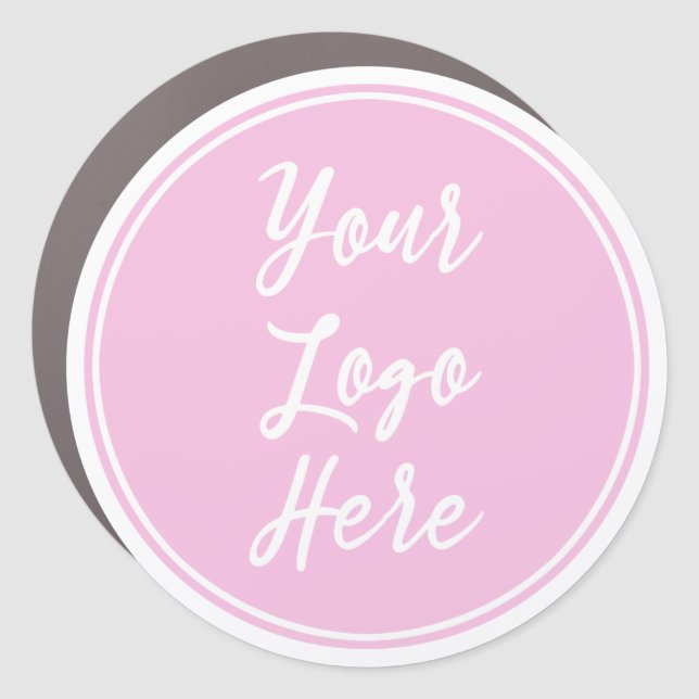 Custom Round Logo Promotional Car Magnet (Front)