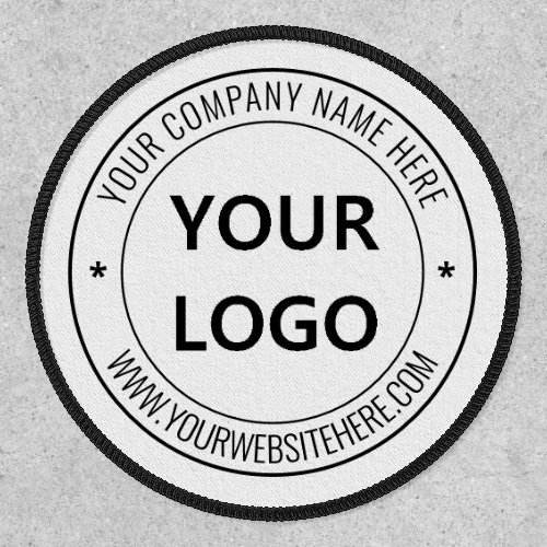 Custom Round Stamp Patch Your Logo Name Website