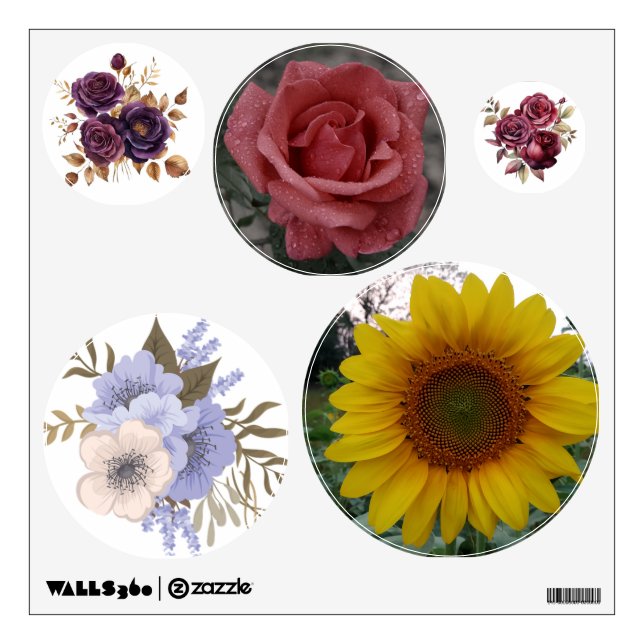 Custom Round Wall Decal with Your Photo (Front)