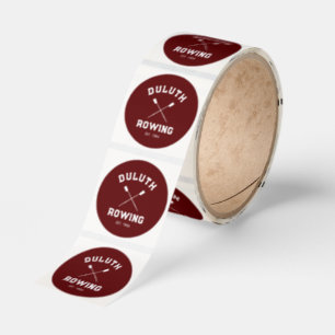 Custom Rowing Classic Round Sticker