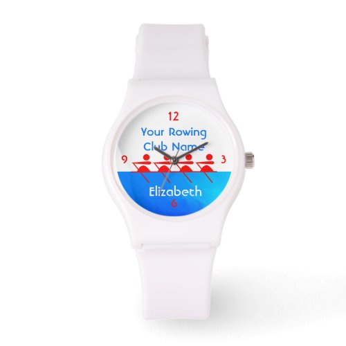 Custom Rowing Club Crew Team Member Watch