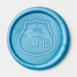 Custom Royal Crown Triple Monogram Wedding Wax Seal Sticker<br><div class="desc">Elevate your envelopes with our elegant "Shield and Crown Triple Monogram" wax seal. This exquisite seal combines simplicity and romance, featuring a customisable crowned monogram in a shield border. Perfect for weddings and special occasions, this envelope seal adds a personal touch that will captivate your family and friends. Create a...</div>