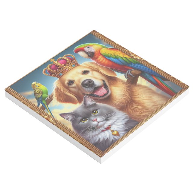Custom Royal Pet Portrait  Noble Digital Art  (3/4)