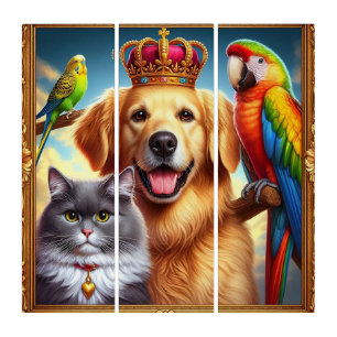 Custom Royal Pet Portrait Noble Digital Art