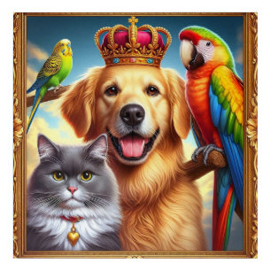 Custom Royal Pet Portrait Noble Digital Art
