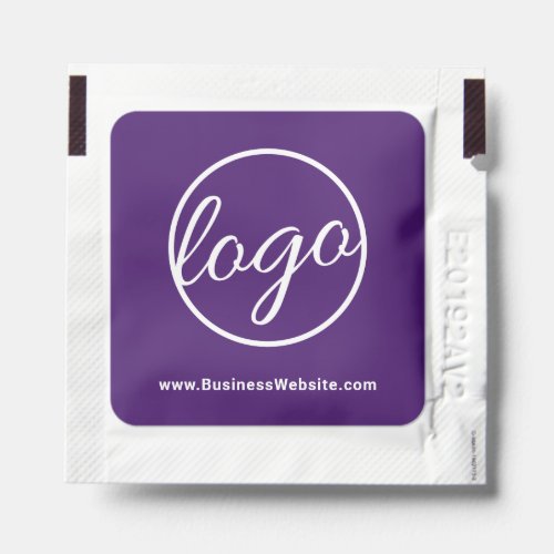 Custom Royal Purple Business Logo Promotional Hand Sanitizer Packet