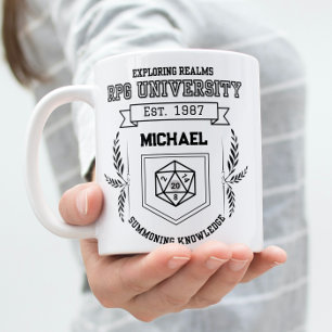 Custom RPG University- Funny RPG Lovers Two-Tone Coffee Mug