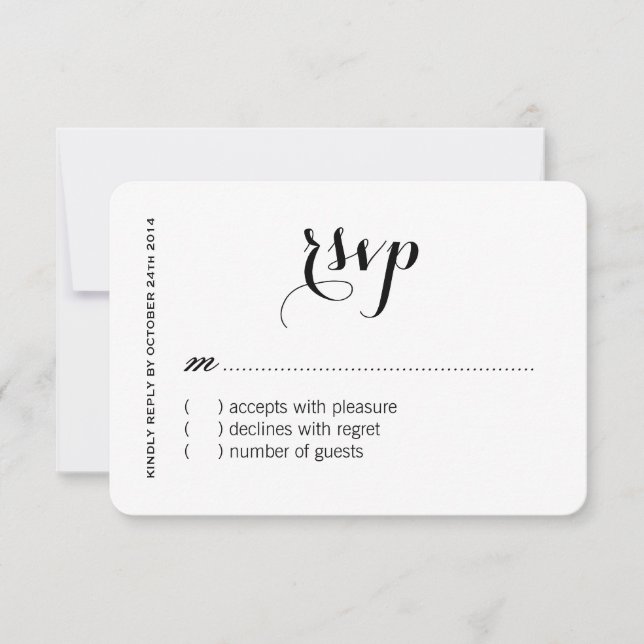 Custom RSVP Cards (Front)