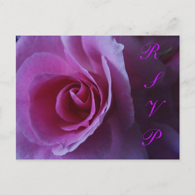 Custom RSVP Inserts Invitation Postcard (Front)