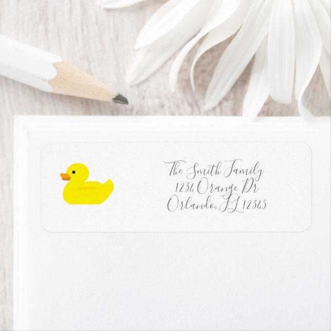 Custom Rubber Duck Painting Label (Insitu)
