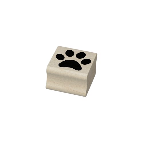 Custom rubber stamp ink large cat paws 1 inch