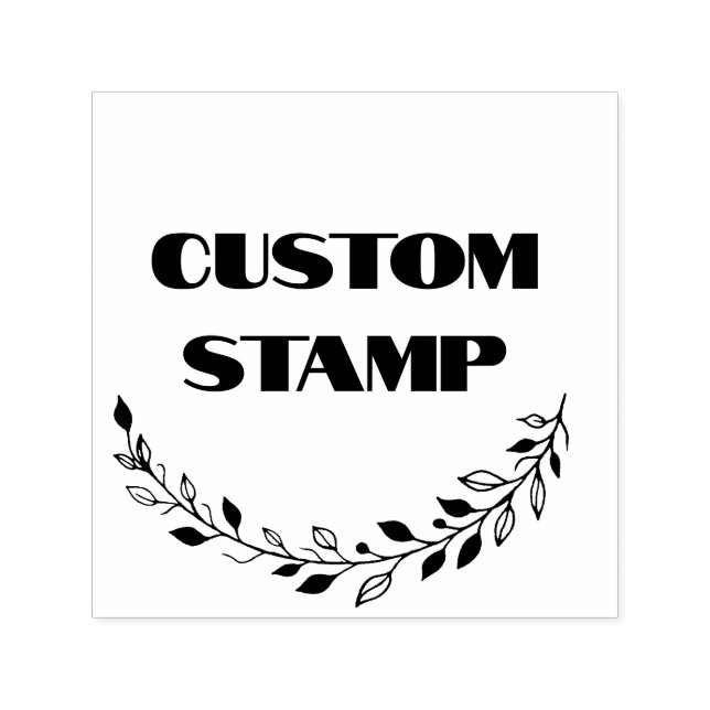 Custom rubber stamp, logo stamp, business branding self-inking stamp (Design)