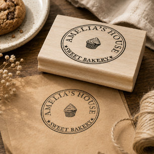 custom rubber stamp, personalized wood stamp, home stamp