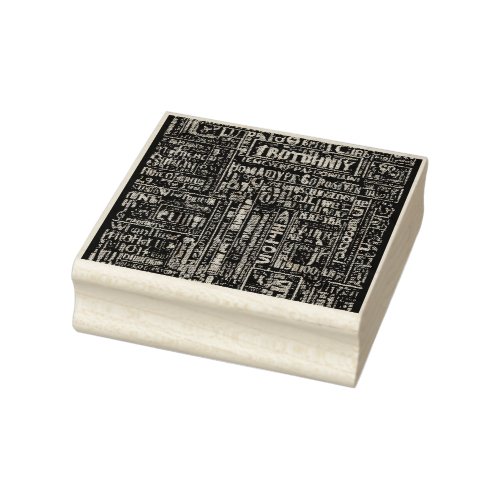 Custom Rubber Stamps Musical Typography Edition Rubber Stamp