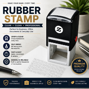 Custom Rubber Stamps Pre-Inked & Signature Stamp