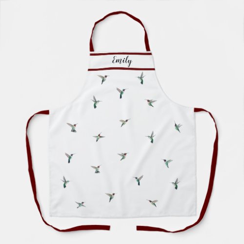 Custom Ruby_throated  Hummingbirds  Apron