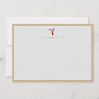 Custom Rufous Hummingbird Note Card
