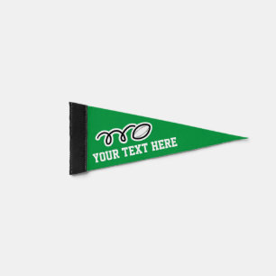 Custom rugby sports pennant flag for fans