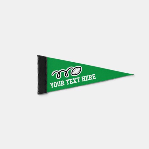 Custom rugby sports pennant flag for fans