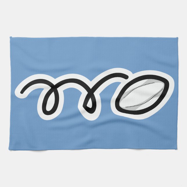 Custom rugby towel (Horizontal)
