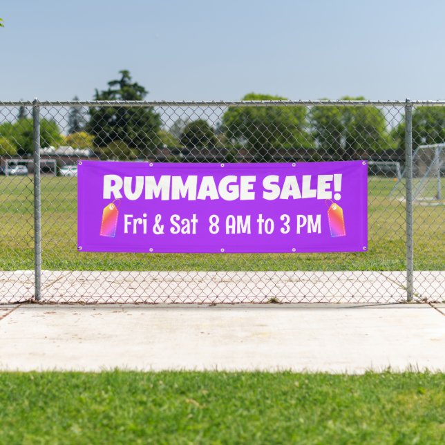 Custom Rummage Sale Banner (Insitu)