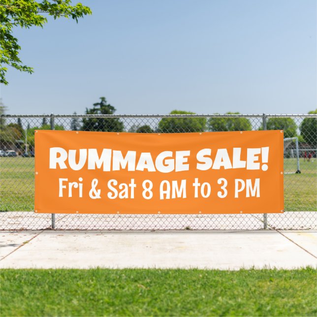Custom Rummage Sale Banner (Insitu)