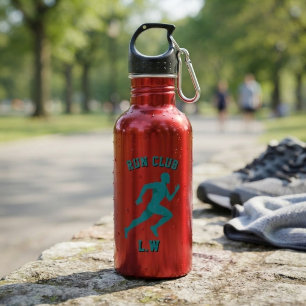 Custom Run Club Sports Personalized Athletic Stainless Steel Water Bottle