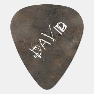 Custom Rusted Metal Look Guitar Pick