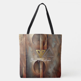 Custom : Rustic Abstract Tote Bag