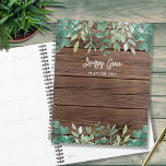 Custom Rustic Barn Wood Greenery 2023 Planner<br><div class="desc">This Planner is decorated with watercolor eucalyptus and foliage in shades of green on a barn wood background. Customize it with your name and year. Use the Design Tool to change the text size, style, or color. Because we create our artwork you won't find this exact image from other designers....</div>