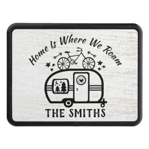 Custom Rustic Camping Camper Trailer Rv Lifestyle Hitch Cover