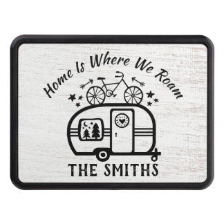 Custom Rustic Camping Camper Trailer Rv Lifestyle Hitch Cover