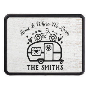 Custom Rustic Camping Camper Trailer Rv Lifestyle Hitch Cover