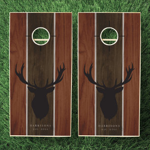 Custom Rustic Cornhole Set with Name & Logo