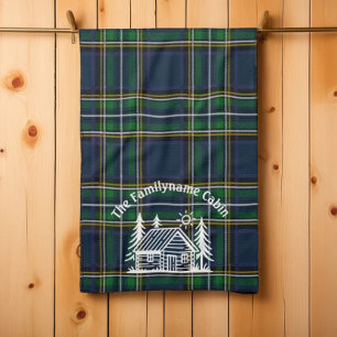 Custom Rustic Family Cabin Kitchen Towel