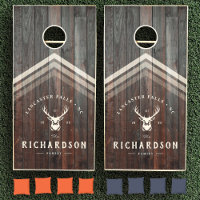 Custom Rustic Family Name Farmhouse Deer Buck Hunt