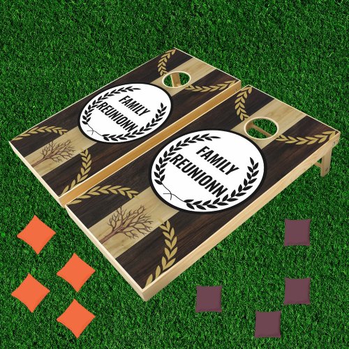 Custom Rustic Family Reunion Farmhouse Wood Grain