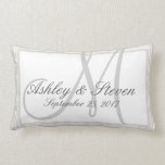 Custom Rustic Linen Look Monogram Lumbar Pillow<br><div class="desc">Personalized rustic looking linen look pillow with a monogram initial. Design is a print of artwork by Amelia Carrie. Makes a great gift for Newlyweds, Anniversaries and other special occasions. Very trendy and a nice accent piece for a bedroom, livingroom, favorite chair, etc.. Customize with names, initial and a date....</div>